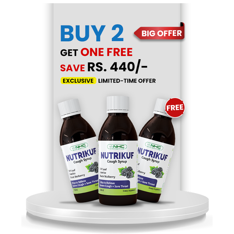 Cough Relief Bundle (2 Nutrikuf + 1 Free Nutrikuf) - Nutrix Health Care