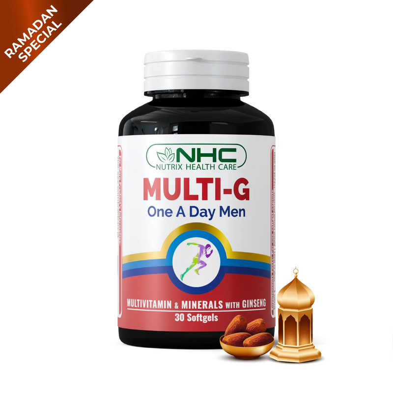 Nutrix Health Care - Ramadan Special Multi-G softgel, Care multivitamin for bone, muscle, immunity & energy support