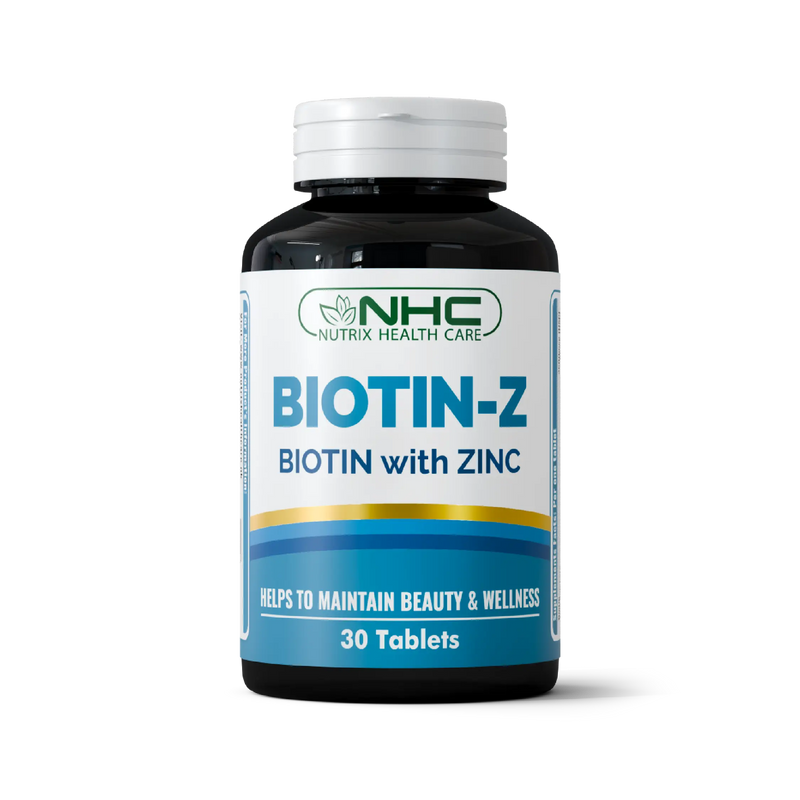 Nutrix Health Care Biotin‑Z bottle, Zinc supplement for hair, skin & nails