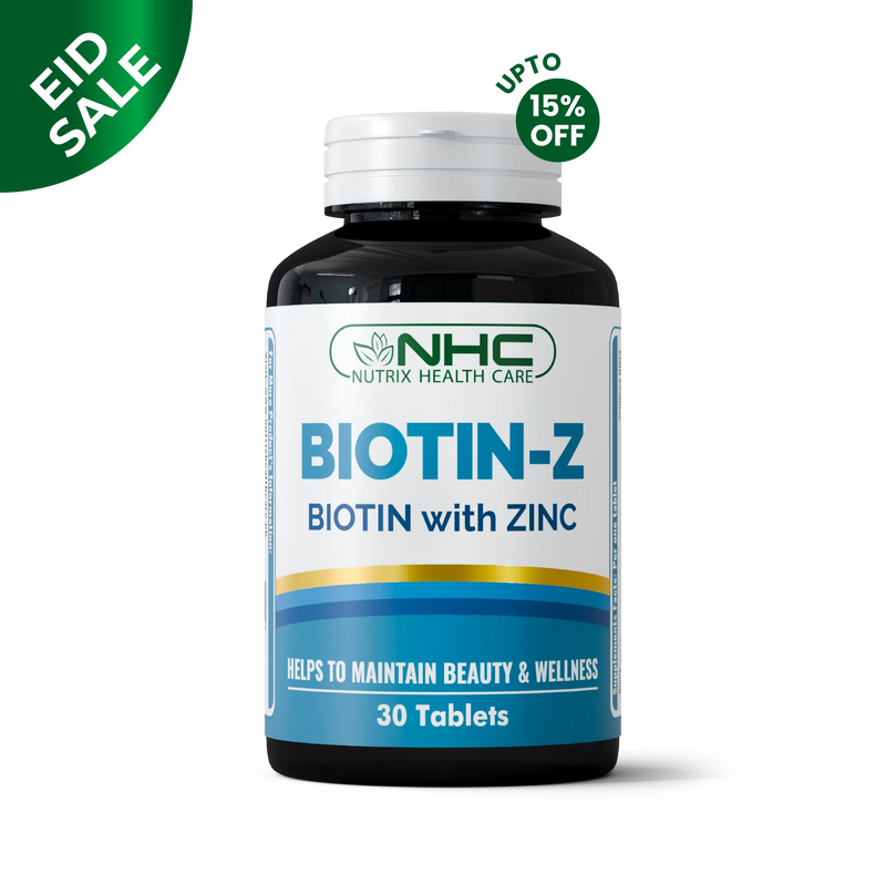 Nutrix Health Care Biotin‑Z bottle, Zinc supplement for hair, skin & nails