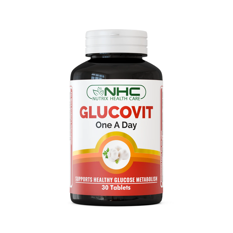 NHC Nutrix Health Care Glucovit One A Day Tablet – Supports Healthy Glucose Metabolism, 30 Tablets