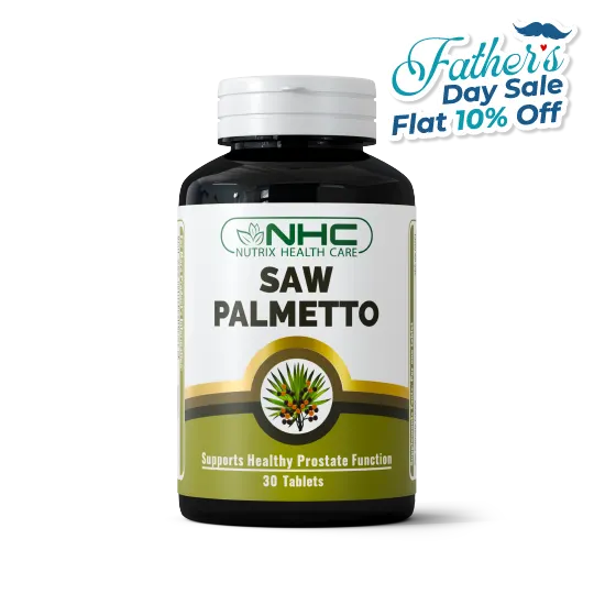 NHC Saw Palmetto 30 Tablets – Supports Healthy Prostate Function – Father's Day Sale Flat 10% Off