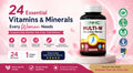 Multi-W women's multivitamin supplement featuring 24 essential vitamins and minerals for energy, immunity, hair, skin, nail and bone health in women.