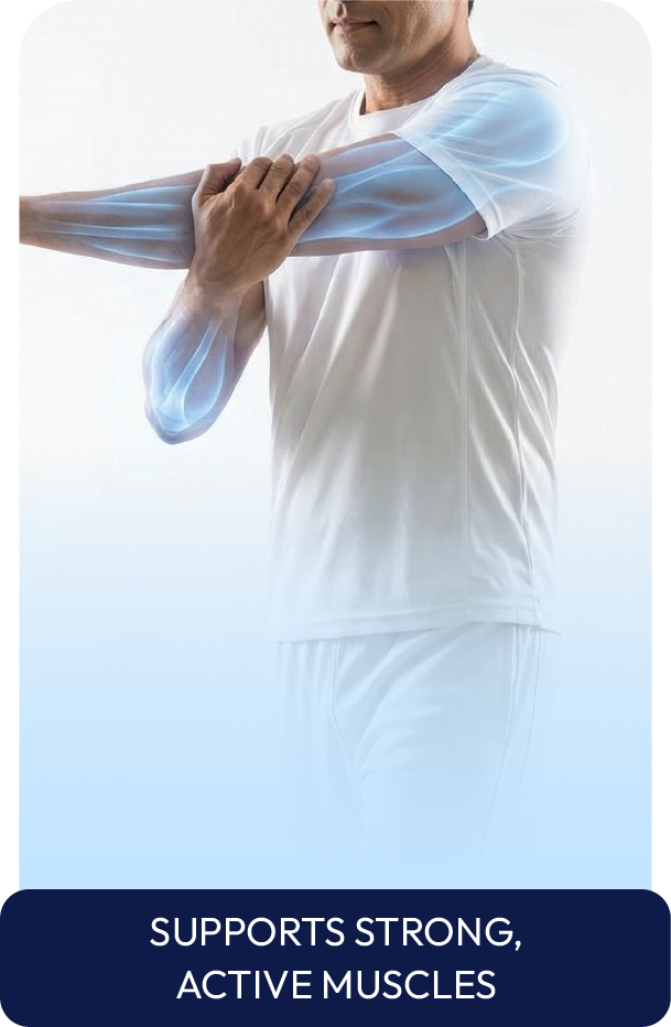 Supports Strong, Active Muscles
