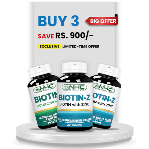 Beauty Bundle (2 Biotin - Z + 1 Biotin) - Nutrix Health Care
