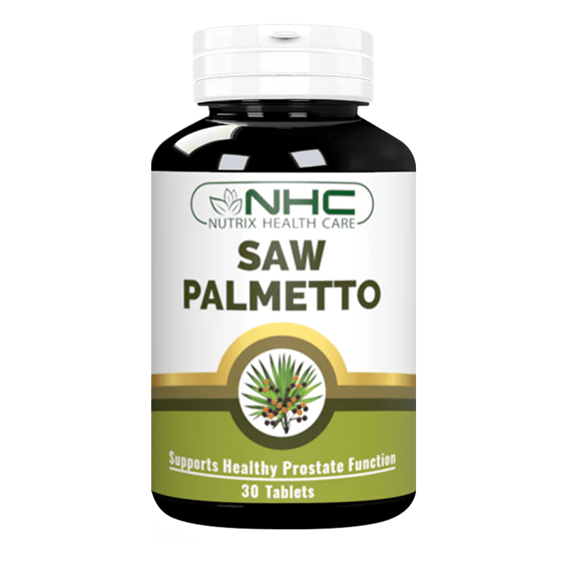 SAW Palmetto prostate support supplement tablets by Nutrix Health Care in Pakistan