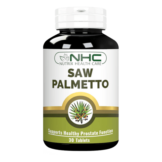 SAW Palmetto prostate support supplement tablets by Nutrix Health Care in Pakistan