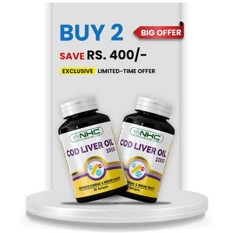 Nutrix Health Care COD Power Pack supplement for heart, joint, brain, and immune health