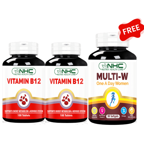 Women’s Health Bundle (2 Vitamin B12 + Free Multi - W) - Nutrix Health Care