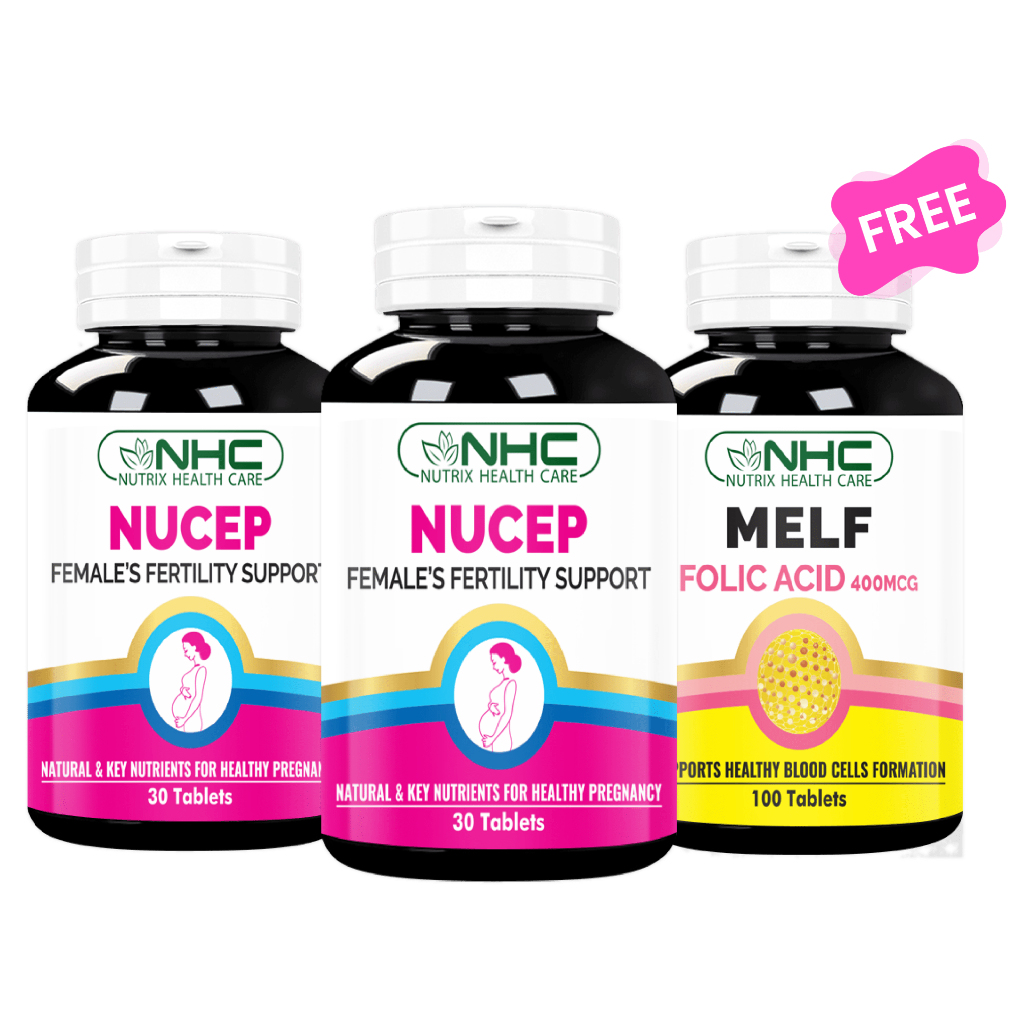 Conception Bundle (2 Nucep + Free Melf) - Nutrix Health Care