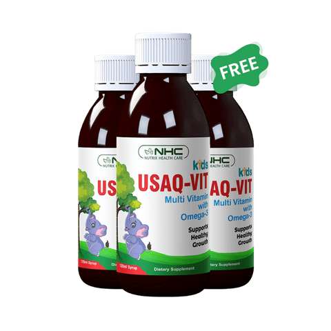 Kids's Health Bundle 2 (2 Usaq Vit Syrup + 1 Free Usaq Vit Syrup)