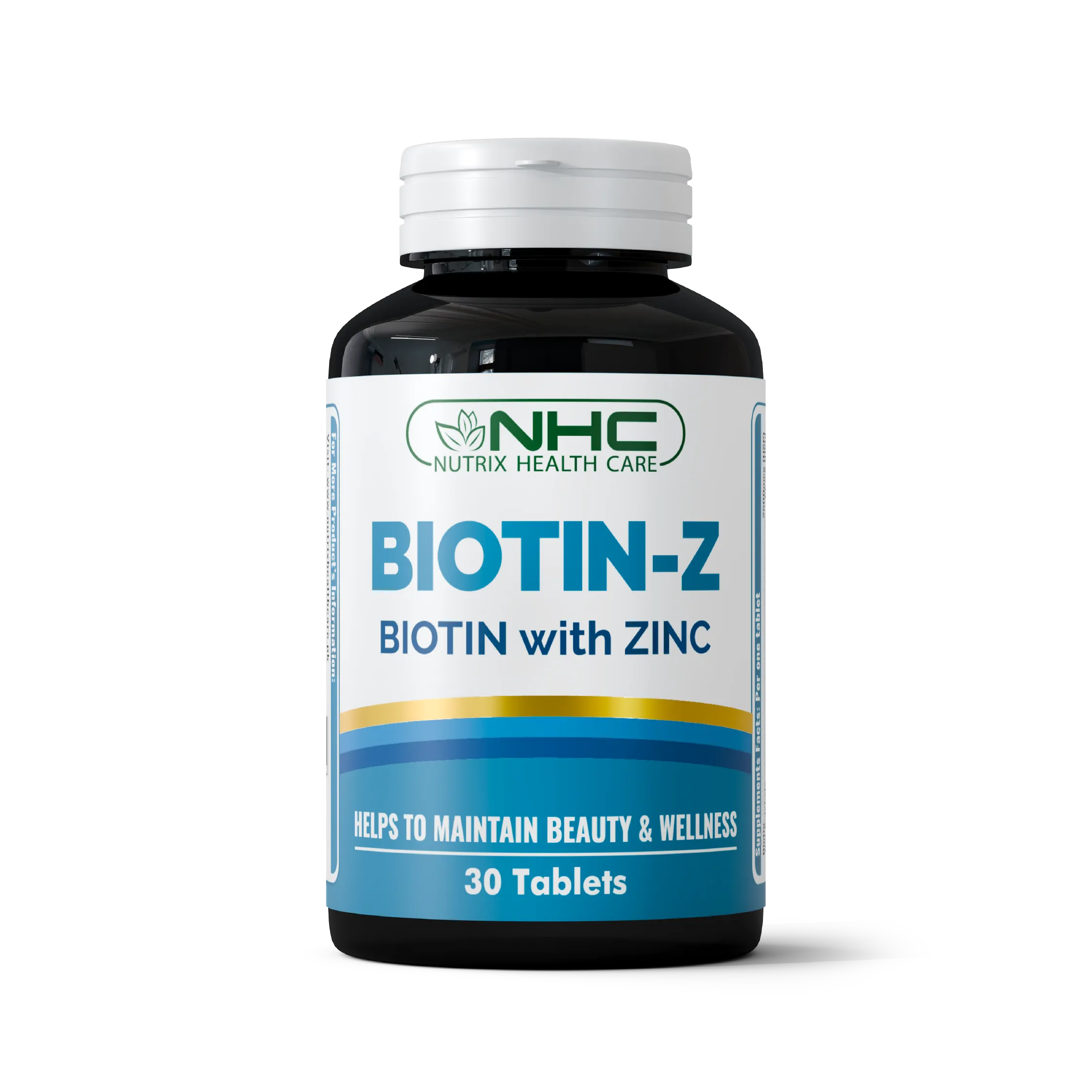 Nutrix Health Care Biotin‑Z bottle, Zinc supplement for hair, skin & nails