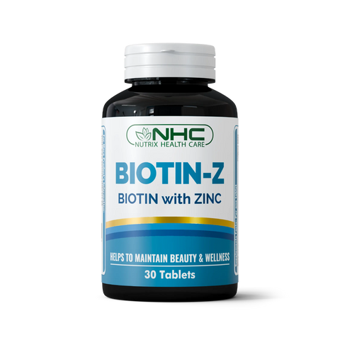 Nutrix Health Care Biotin‑Z bottle, Zinc supplement for hair, skin & nails