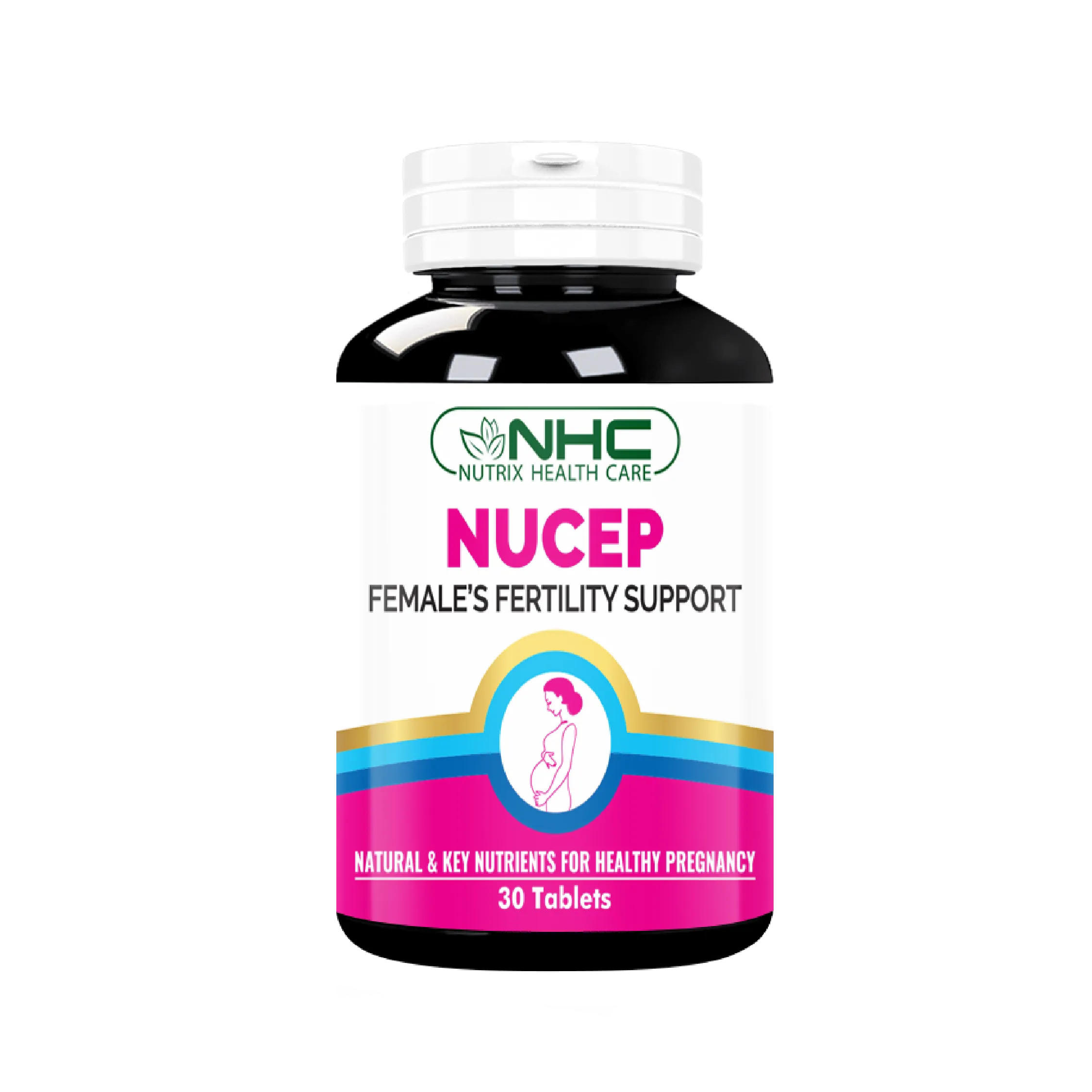 NuCEP fertility support tablets, 21 key vitamins & minerals for women