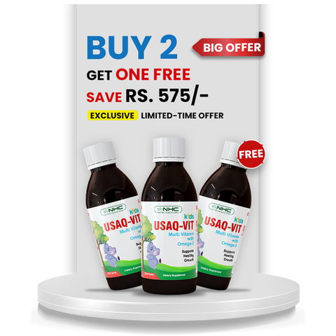 Kids's Health Bundle 2 (2 Usaq Vit Syrup + 1 Free Usaq Vit Syrup) - Nutrix Health Care