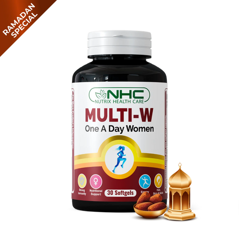  - Ramadan Special Multi‑W softgel bottle, multivitamin with 24 vitamins and minerals