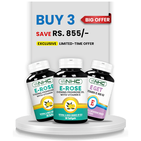 PCOS Relief Bundle (2 E - Rose + 1 E - Get) - Nutrix Health Care