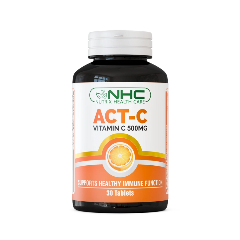 ACT‑C Vitamin C tablets in Pakistan immune support, collagen boost 