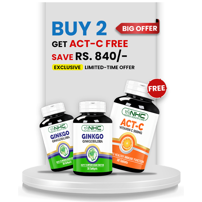 Student Bundle (2 Ginkgo + Free ACT - C) - Nutrix Health Care