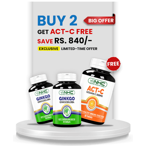 Student Bundle (2 Ginkgo + Free ACT - C) - Nutrix Health Care