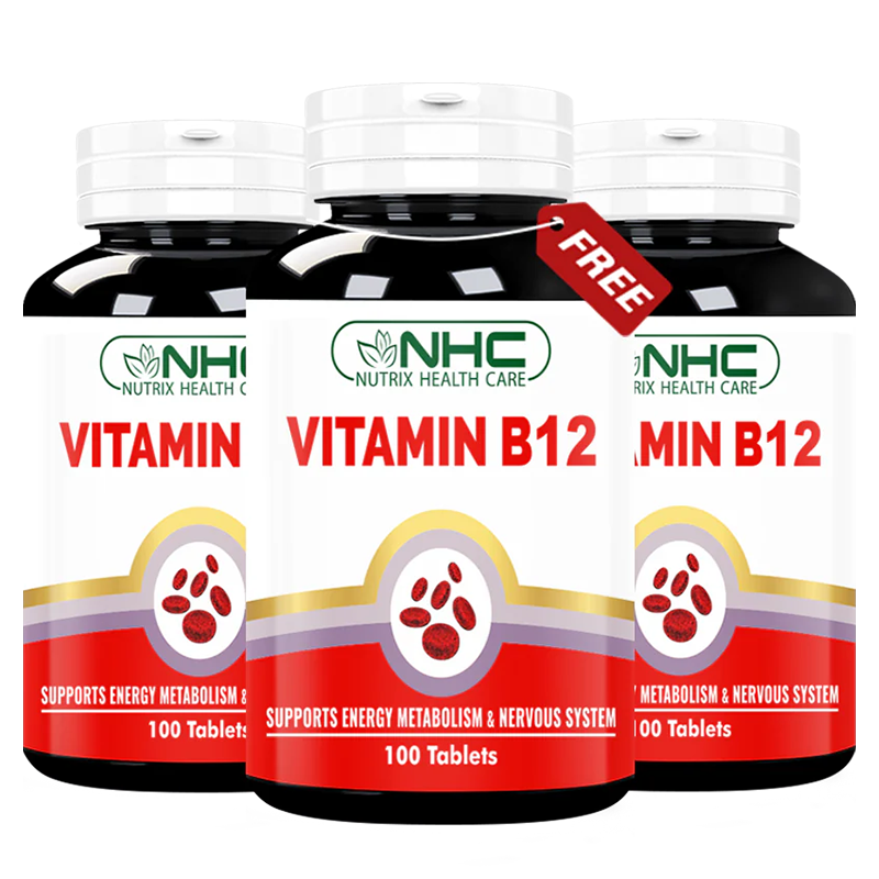 2 Vitamin B12 + 1 Vitamin B12 Free