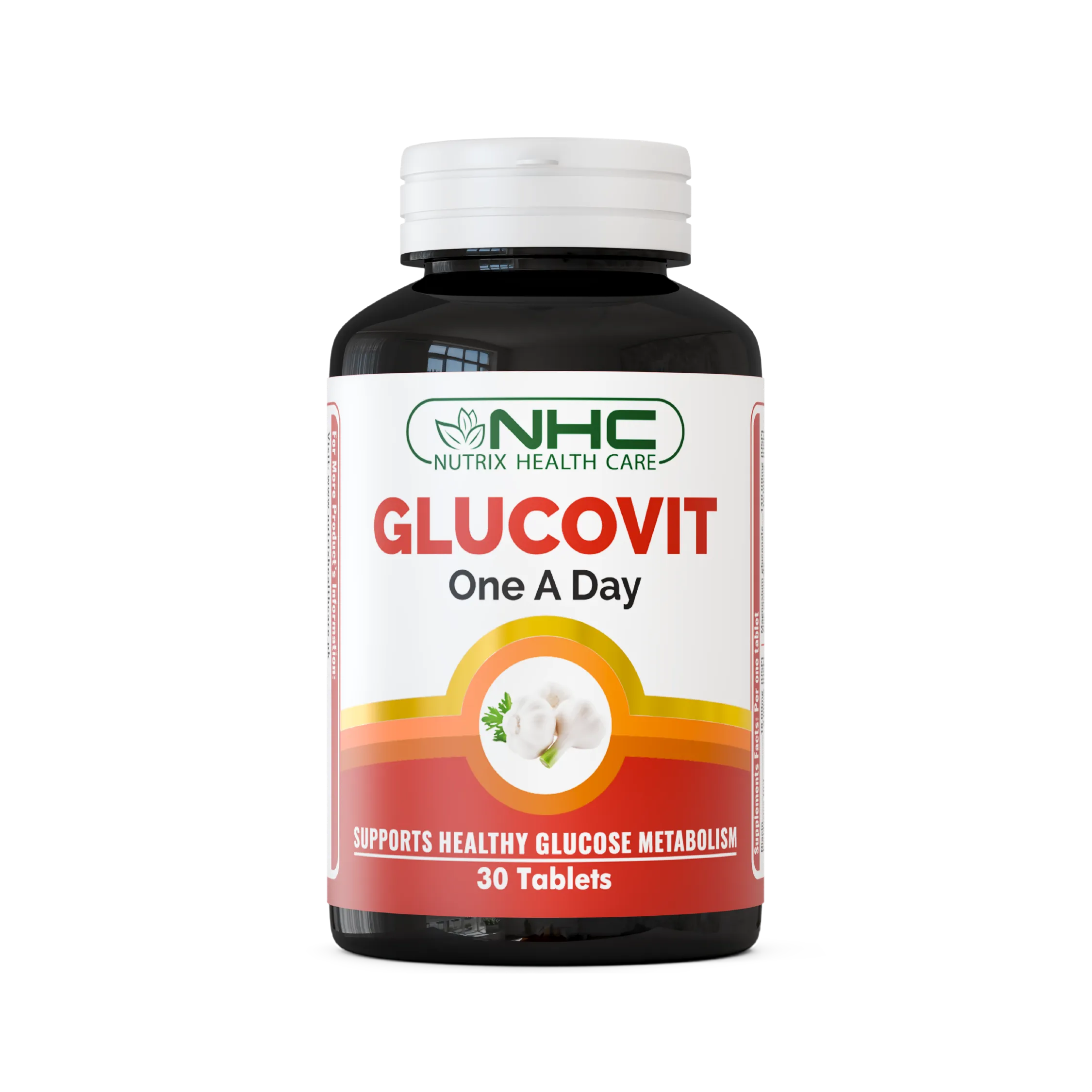 NHC Nutrix Health Care Glucovit One A Day Tablet – Supports Healthy Glucose Metabolism, 30 Tablets