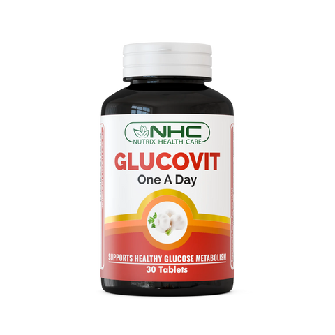 NHC Nutrix Health Care Glucovit One A Day Tablet – Supports Healthy Glucose Metabolism, 30 Tablets