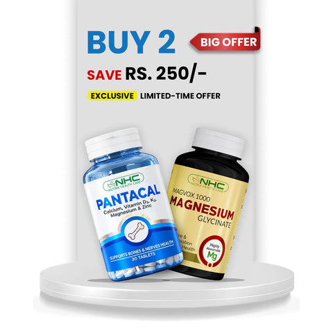 NHC Magvox and Pantacal bundle, Rs. 2,550 discounted from Rs. 2,800, save Rs. 250, online customers only