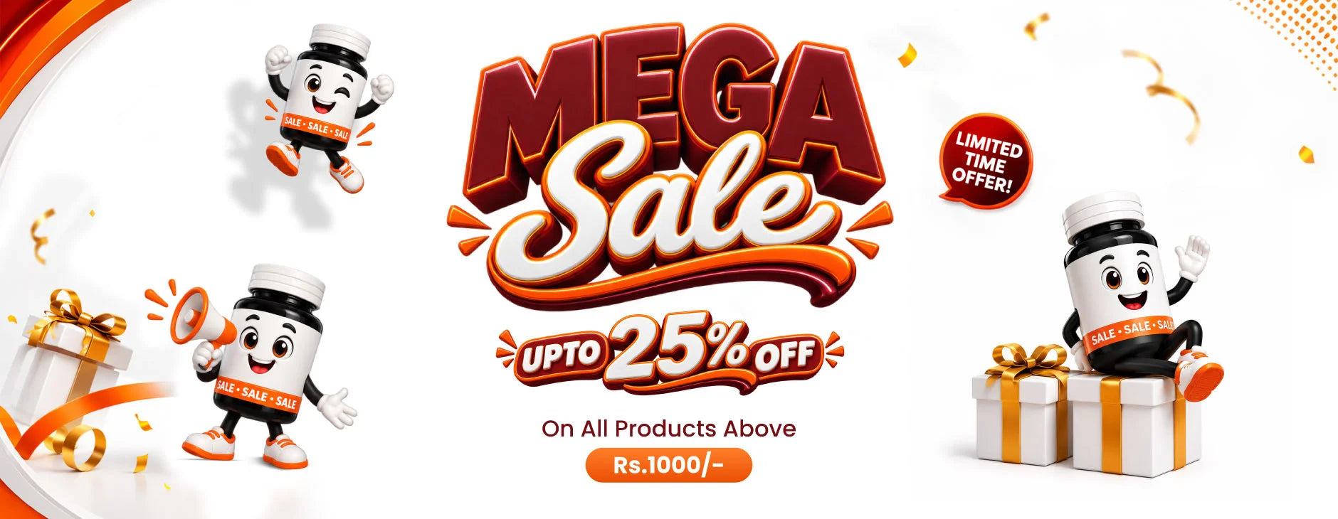 Mega Sale – Up to 25% Off