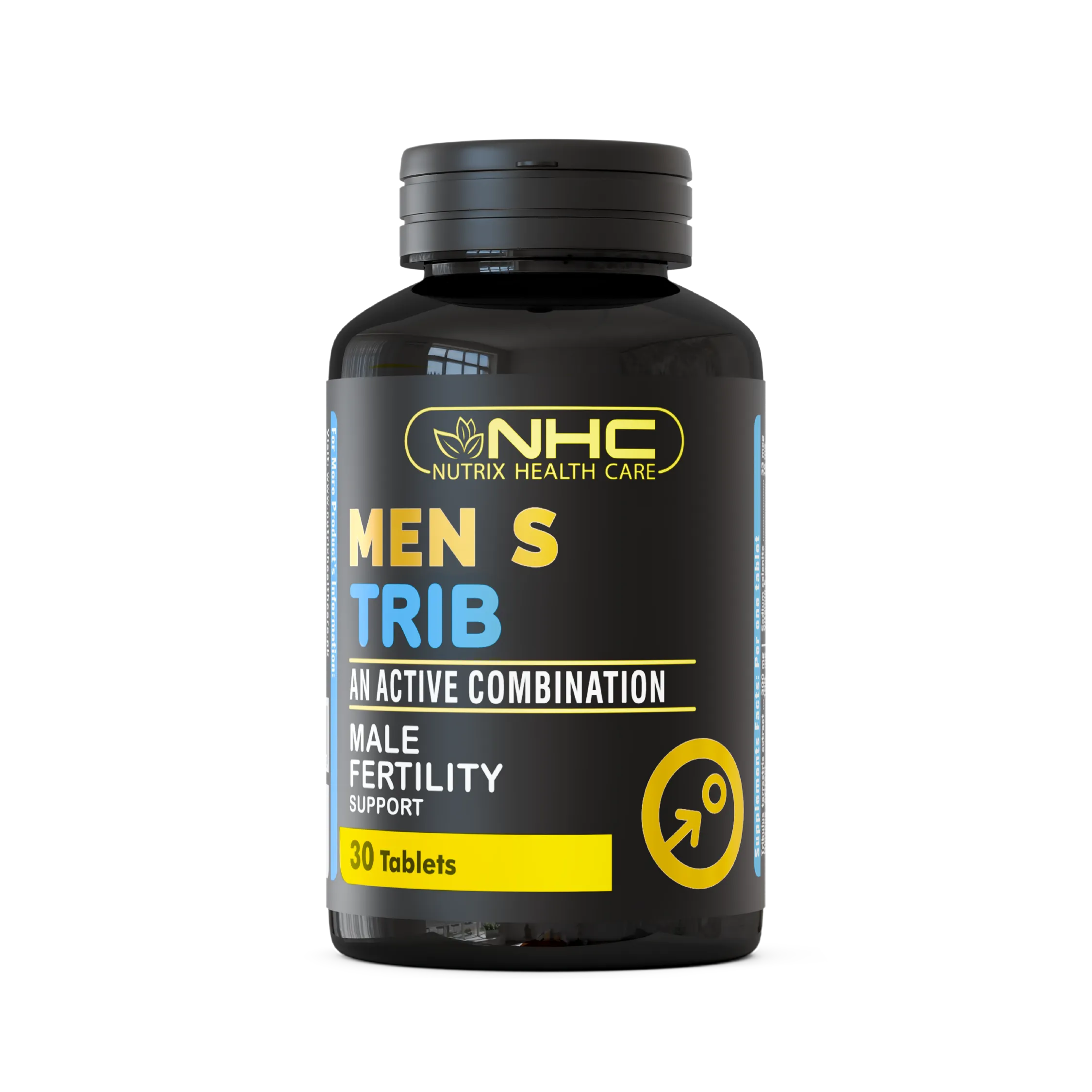 NHC Nutrix Health Care Men's Trib Active Combination Male Fertility Support Tablets, 30 Tablets