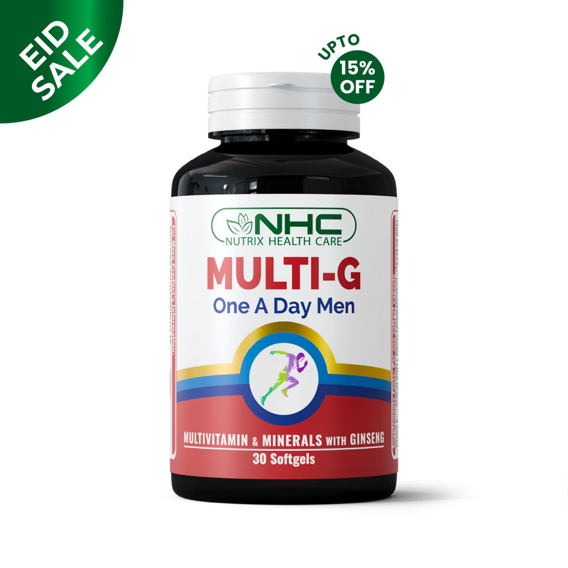 Nutrix Health Care - Ramadan Special  Multi-G softgel, Care multivitamin for bone, muscle, immunity & energy support