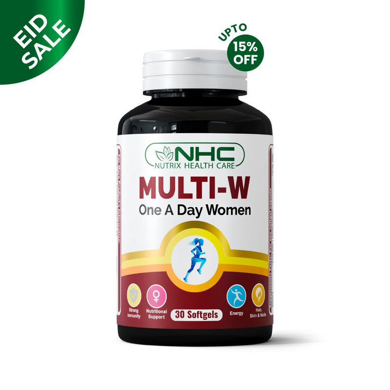  - Ramadan Special Multi‑W softgel bottle, multivitamin with 24 vitamins and minerals