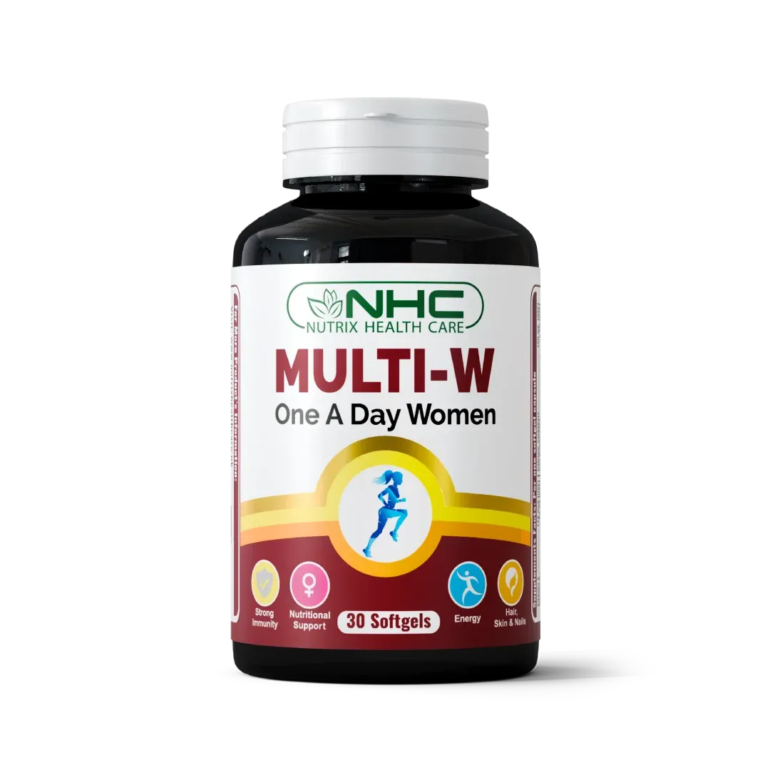 NHC Nutrix Health Care Multi-W One A Day Women's Multivitamin – Supports Immunity, Energy, Hair, Skin & Nails, 30 Softgels