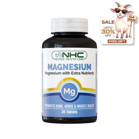 NHC Magnesium with Extra Nutrients Supplement – Eid Sale 30% Off with Free Gift Pakistan