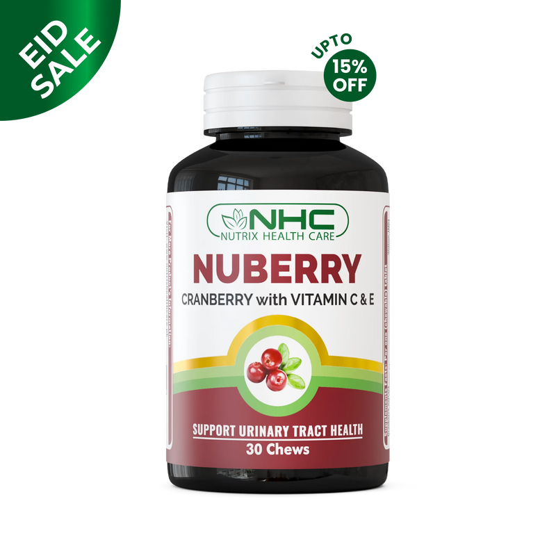 Nutrix Health Care Nuberry chewable tablet cranberry extract with vitamin C and E for urinary tract health