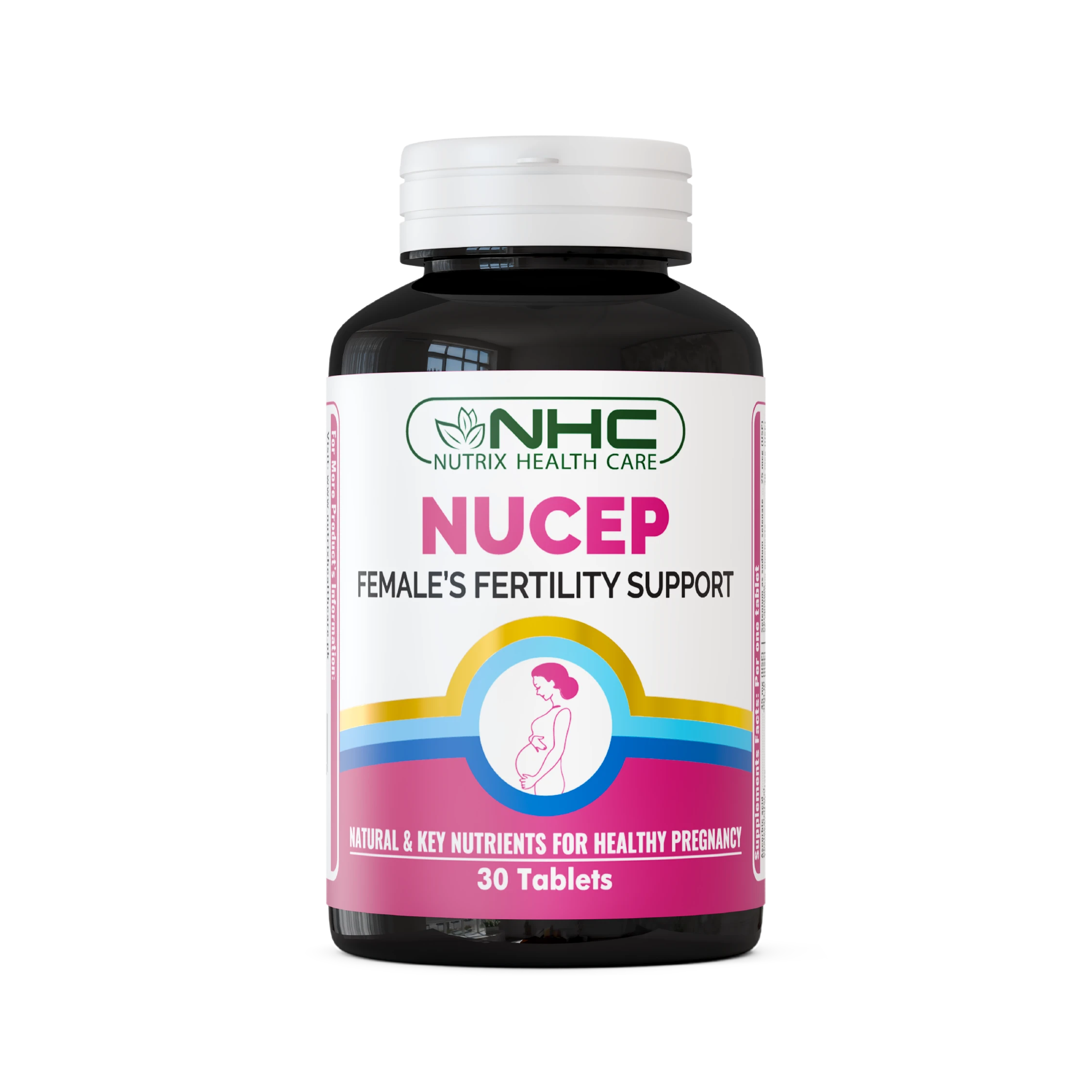 NuCEP fertility support tablets, 21 key vitamins & minerals for women