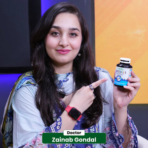 Dr. Zainab Gondal recommending NHC Nutragal calcium vitamin D3 K2 magnesium zinc supplement