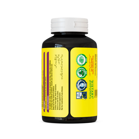 NHC THAIMAX Dietary Supplement Back Label – Dosage Instructions, Halal Certified, GMP Certified, ISO Certified, Keep Out of Reach of Children – 30 Antioxidant Tablets
