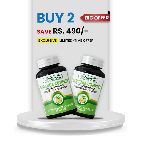 NHC Weight Loss Bundle – Buy 2 Garcinia Complex, Save Rs. 490 – Garcinia Cambogia, Green Tea & Chromium – Supports Metabolism & Weight Loss