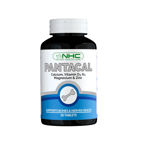 NHC Pantacal Calcium Vitamin D3 K2 Magnesium Zinc Tablets – Pack of 2 Bottles, Best Bone Health Supplement in Pakistan