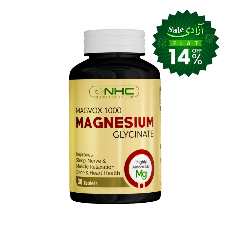 Magvox 1000 Magnesium Glycinate (1000mg Tablet)